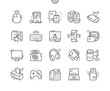 Devices Well-crafted Pixel Perfect Vector Thin Line Icons 30 2x Grid for Web Graphics and Apps. Simple Minimal Pictogram