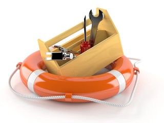 Poster - Toolbox with life buoy