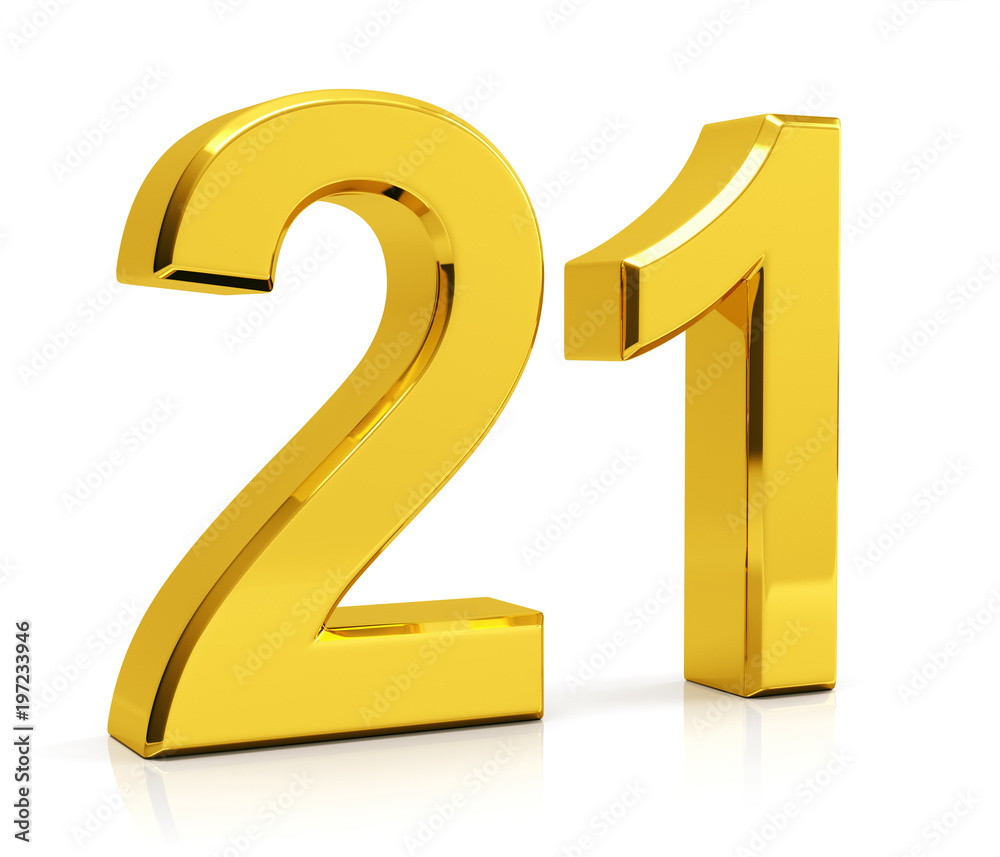 Number 21 Stock Illustration | Adobe Stock