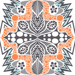 Poster - Abstract seamless pattern in ethnic style.