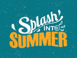 © simsbury - Splash into summer. Summer lettering composition