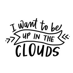 Wall Mural - I want to be up in the clouds