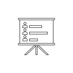 Poster - board with voters icon. Elements of elections icon. Premium quality graphic design. Signs and symbol collection icon for websites, web design, mobile app, info graphics