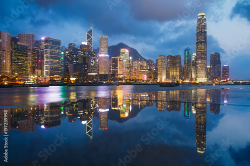 Obraz Dibond Panoramę Hongkongu