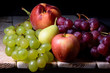 © charlymorlock - still life of fruits with apples, grapes, pears and peaches