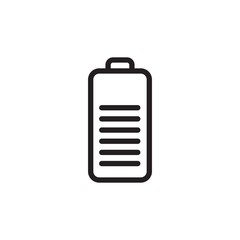 Poster - phone battery, phone charge outlined vector icon. Modern simple isolated sign. Pixel perfect vector  illustration for logo, website, mobile app and other designs
