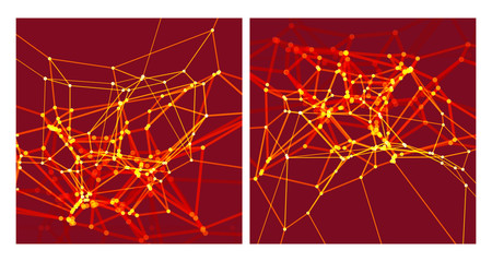 Wall Mural - lattice structure. science or technology background. graphic design. 3d grid surface. abstract vecto