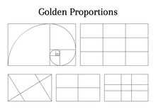 Composition Proportion Help Guidelines Set For Arrangement Adjusting