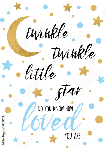 twinkle-twinkle-little-star-tekst-ze-zlotym-oranmentem-i-niebieska-gwiazda-dla