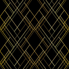 Wall Mural - Vector seamless pattern. Luxury cross lines background