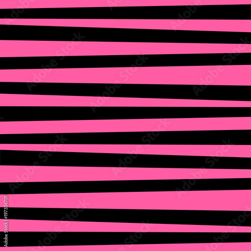 Cotton fabric Pink and black horizontal striped background