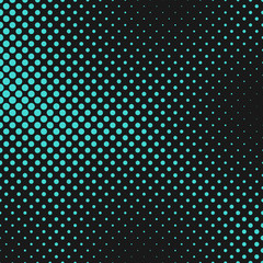 Poster - Retro abstract halftone dot pattern background - vector graphic design from circles