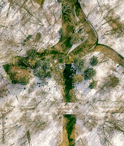 Eine Winterlandschaft Von Oben Der Englische Garten Beruhmter