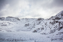 Striding Edge In The Snow