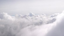 Aerial Shot Above The Clouds In 4K