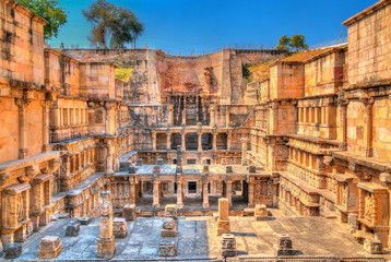 Canvas Print - Rani ki vav, an intricately constructed stepwell in Patan - Gujarat, India