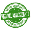 Natural antioxidants grunge rubber stamp