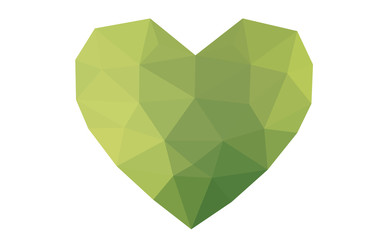 Poster - Light Green, Yellow vector greeting Card Happy Valentine's Day.