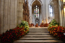 Winchester Cathedral With Flowers