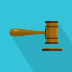Poster - Court icon. Flat illustration of court vector icon for web