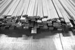 stack of steel flat bar