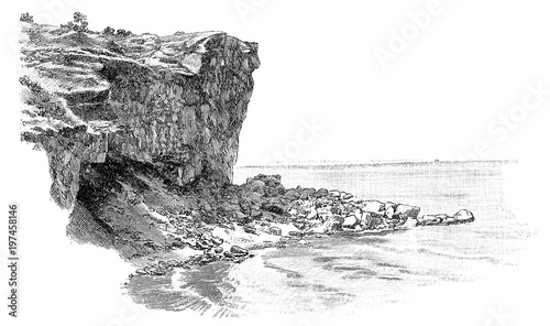 Meer bei Visby, Schweden, Högklint Принти на полотні