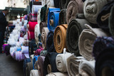 Fototapeta  - Street Selling Fabric