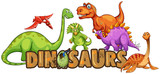 Fototapeta  - Word design for dinosaurs
