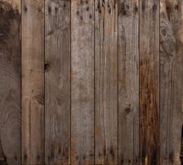 Wall Mural - wood texture background. wooden planks background, weathered, with rusty nails, top view, sharp and 