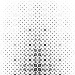 Poster - Monochromatic abstract ellipse pattern background - black and white geometric halftone vector design