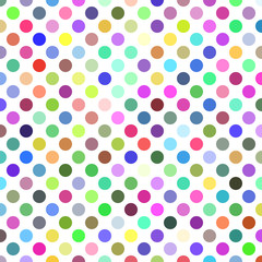 Poster - Circle pattern background - abstract geometric vector graphic design from colorful dots