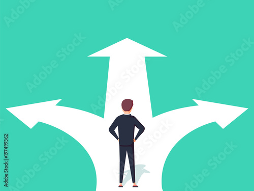 Fotografía Business decision concept vector illustration