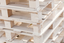 Detailed Closeup Of Wooden Pallets