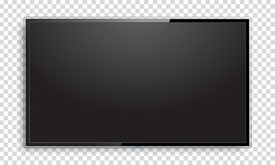 Wall Mural - realistic tv screen mock up