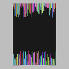 Poster - Colorful page template from vertical stripes - blank vector poster background design