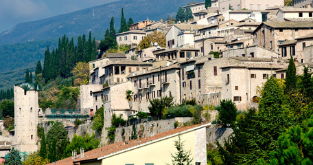 Poster - Architecture Detail of Spello in Umbria