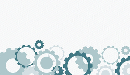 Wall Mural - background design with gray and blue gears