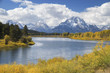 © Gary Weathers/Tetra Images - USA, Wyoming, Landscape with Snake River and Teton Range