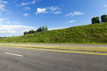 Wall Mural - rural road in asphalt