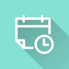 Sticker - Calendar - vector icon.