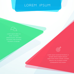 abstract vector colorful shape page layout