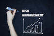 © Майя Руднева - A businessman shows an inscription:RISK MANAGEMENT