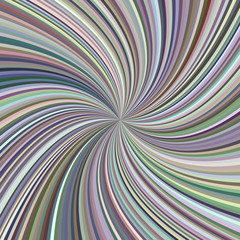 Poster - Multicolored abstract swirl background from twisted spiral ray stripes - vector graphic