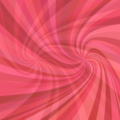 Poster - Double spiral background - vector graphic from twisting rays in red tones