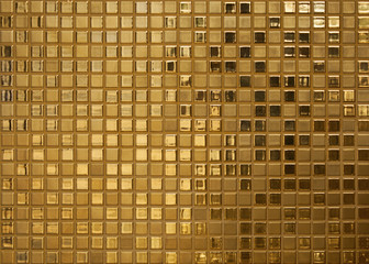 Gold yellow square mosaic tiles for texture background