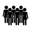 Group of people, vector icon