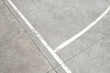 white lines on concrete floor - vintage sport background