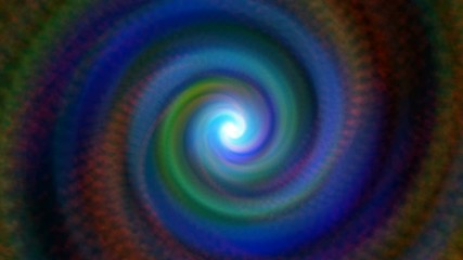 Poster - Abstract swirl tunnel in black space, computer generated background, 3D rendering background