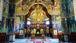 Interior of Orthodox Monastery from Romania