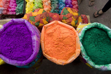 bright Indian colors , Jaipur, Rajasthan, India